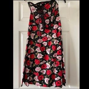 Floral strapless Mica dress - size 10